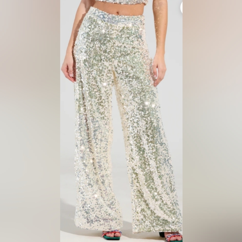 AKIRA Sequin Trousers - Picture 3 of 7
